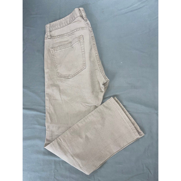 RVCA 5-Pocket Stretch Button Fly Jean Style Stay RVCA Pant. Beige, 29X28. GUC!! - Picture 2 of 9